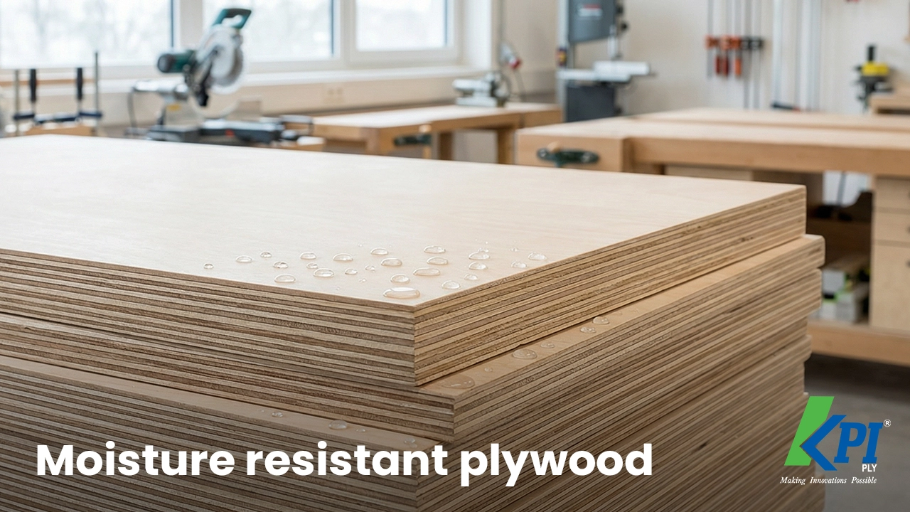 Moisture resistant plywood sheets for interior furniture