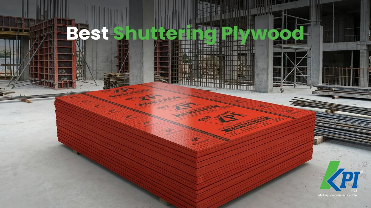 Best shuttering plywood at a construction site.
