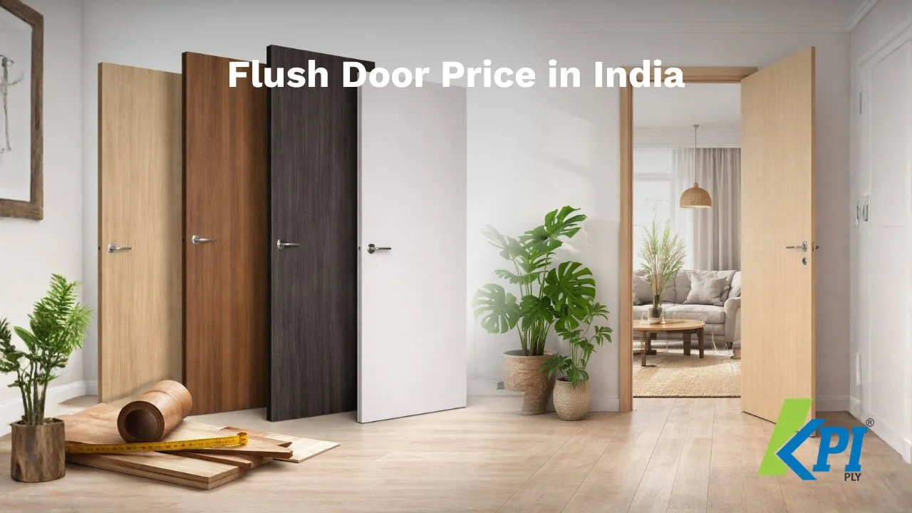 Modern flush doors design with different wood finishes in home interior – Flush Door Price in India