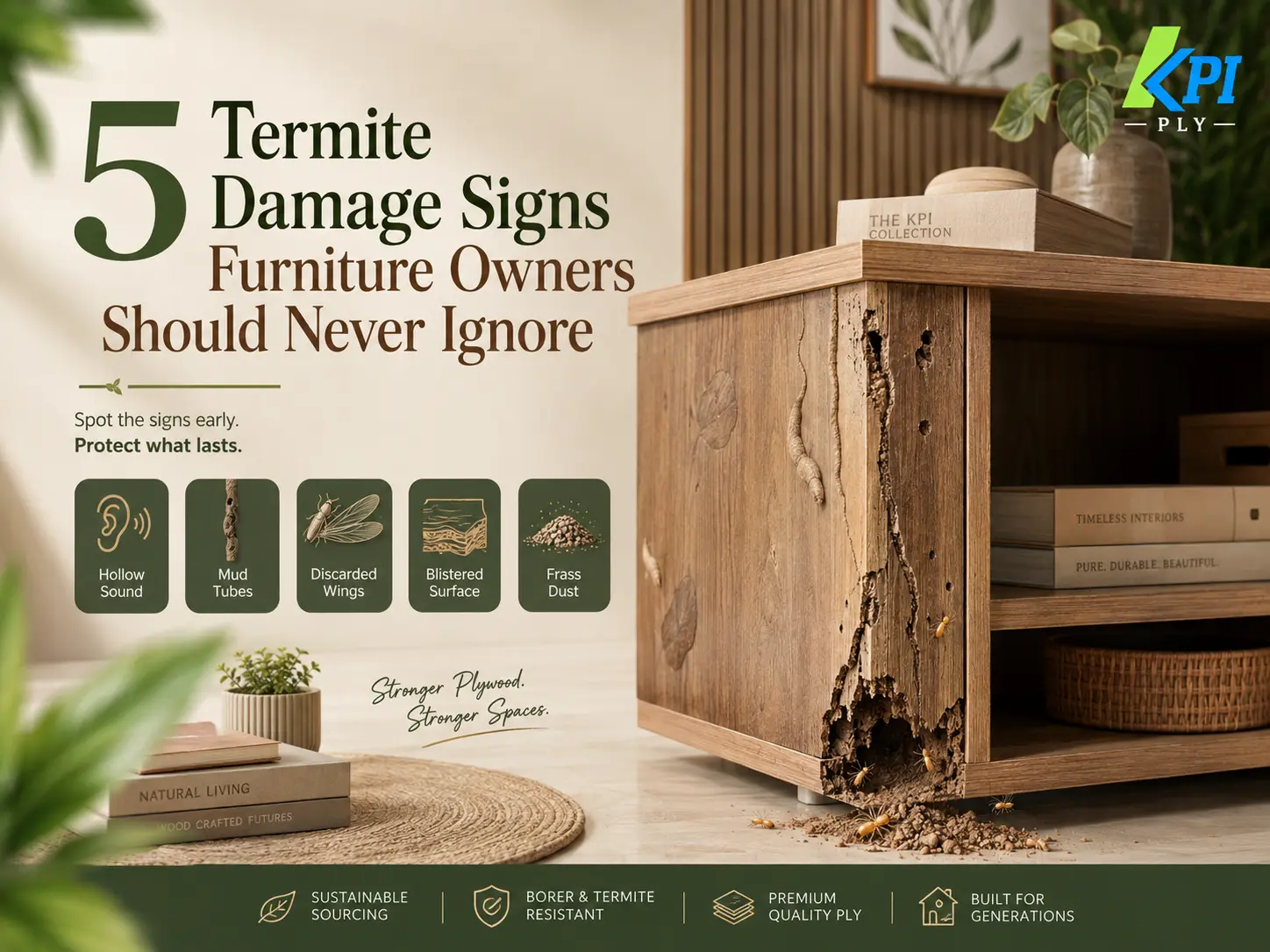 5 Termite Damage Signs Furniture Owners Should Never Ignore